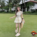 full-set-ao-co-sen-lech-mix-chan-vay-bi-cham-bi