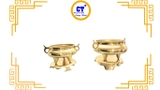 Lư nhang trơn  xưa bằng đồng