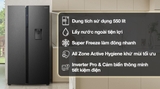 Tủ lạnh Hisense Inverter 550 lít Side By Side RS708N4EBND