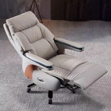 Ghế Giám Đốc YOTA GGDY050 da cao cấp màu ghi sáng, ngả lưng duỗi chân thư giãn, thiết kế sang trọng, hiện đại và tiện nghi.
