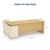 Bàn Giám Đốc 2M Chữ L BGDY045L