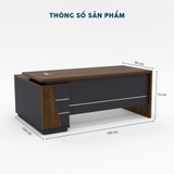 Bàn Giám Đốc 1M8 Chữ L BGDY042L
