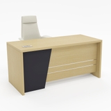 Bàn Giám Đốc YOTA BGDY021 hiện đại, mặt bàn gỗ phủ melamine màu thời thượng, thiết kế tối giản tích hợp nắp luồn dây