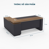 Bàn Giám Đốc 1M8 Chữ L BGDY037L