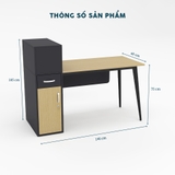 Bàn Làm Việc Chân Sắt YOTA BNVY33