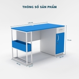 Bàn Làm Việc Chân Sắt YOTA BNVY21