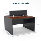 Cụm Bàn Làm Việc 2 Người CBNVY33-1212
