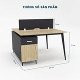 Cụm Bàn Làm Việc 2 Người CBNVY38-1212