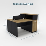 Cụm Bàn Làm Việc 2 Người CBNVY24-1412