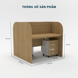Cụm Bàn Làm Việc 2 Người YOTA CBNVY27-1212