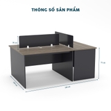 Cụm Bàn Làm Việc 3 Người CBNVY33-1812
