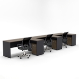 Bàn làm việc nhóm 2 người CBNVY03-4812HT mặt gỗ công nghiệp