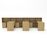 Cụm Bàn Làm Việc 3 Người CBNVY31-4213