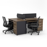 Cụm bàn làm việc 3 người CBNVY21-1812, thiết kế thông minh với mặt bàn chống thấm.