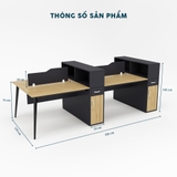 Cụm Bàn Làm Việc 4 Người CBNVY34-2812