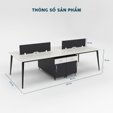 Cụm Bàn Làm Việc 4 Người CBNVY38-2412
