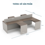 Cụm Bàn Làm Việc 4 Người Yota CBNVY32