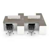 Cụm Bàn Làm Việc 4 Người Kèm Hộc CBNVY03-3224HT