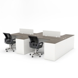 Cụm Bàn Làm Việc 4 Người Kèm Hộc CBNVY03-3224HT