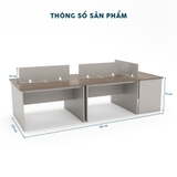 Cụm Bàn Làm Việc 5 Người CBNVY33-3012
