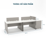 Cụm Bàn Làm Việc 5 Người CBNV04-3012