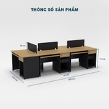 Cụm Bàn Làm Việc 5 Người CBNVY22-3012