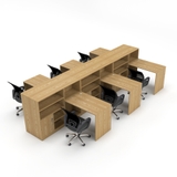 Cụm bàn làm việc 6 Người CBNVY31-4226, thiết kế tối ưu luồng công việc, tăng cường sự gắn kết nhóm.