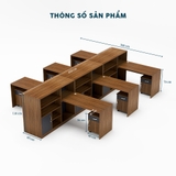 Cụm Bàn Làm Việc 6 Người CBNVY31-4230HT
