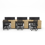 Cụm bàn làm việc 6 người CBNVY21-3612