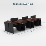 Cụm Bàn Làm Việc 6 Người  CBNVY22-3612