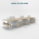 Cụm Bàn Làm Việc 6 Người YOTA CBNVY28-4212