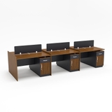 Cụm bàn làm việc 6 người CBNVY29-3612, thiết kế mở, tăng cường tương tác đội nhóm.