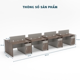 Cụm Bàn Làm Việc 8 Người CBNVY29-4812