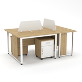 Cụm Bàn Làm Việc 3 Người YOTA CBNVY20-1812HT mang đến sự kết hợp hoàn hảo giữa công năng và phong cách.