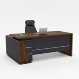 Bàn giám đốc 1m8 gỗ MDF E1 cao cấp kết hợp chân kim loại bền chắc.