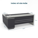 Bàn Giám Đốc 1M8 Chữ L BGDY044L