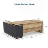 Bàn Giám Đốc 1M8 Chữ L BGDY045L