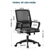 Ghế Xoay Văn Phòng YOTA GNVY037