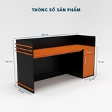 Quầy Lễ Tân QLTY26-18
