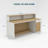 Quầy Lễ Tân QLTY27-18