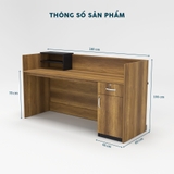 Quầy Lễ Tân QLTY29-18