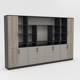 Tủ giám đốc TGDY005 gỗ MDF phủ Melamine, thiết kế hiện đại, nhiều ngăn tiện ích, có khóa an toàn.