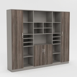 Tủ giám đốc YOTA TGDY007 gỗ MDF cao cấp, thiết kế sang trọng, nhiều ngăn tiện ích, có khóa an toàn.