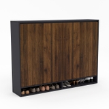 Tủ giày 1M6 TGY19 màu nâu gỗ đậm, thiết kế 4 cánh hiện đại, chất liệu MDF phủ Melamine cao cấp