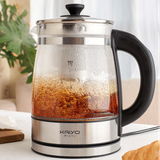 Ấm đun nước siêu tốc bình thủy tinh Kaiyo dung tích 1,7L có lõi lọc trà