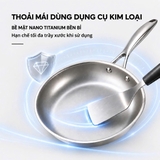 Chảo chống dính Nano Titanium SS304 Perfection by M 22cm, 24cm, 26cm