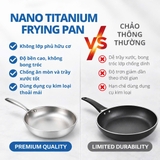 Chảo chống dính Nano Titanium SS304 Perfection by M 22cm, 24cm, 26cm