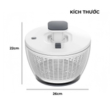Rổ quay rau BPA Free an toàn thực phẩm Perfection by M kích thước