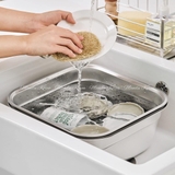 Mua set chậu rửa inox rửa thực phẩm, rổ rửa rau inox
