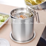Ca lọc dầu ăn Casani đa năng 2L inox cao cấp sáng bóng